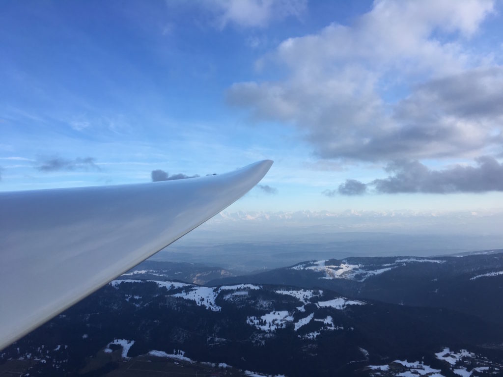 Sicht Richtung Alpen